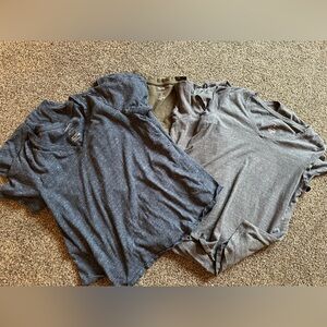 Set of 5 Women’s vneck T-Shirts in Blue, Gray, and Olive